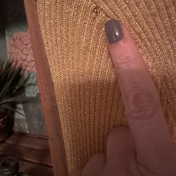 Free People French Girl Mini Dress in gold - Picture 4 of 6